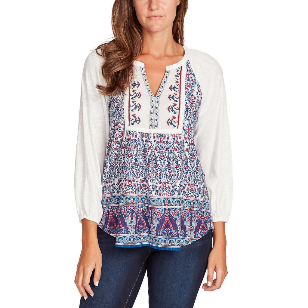 Vintage America Women's Peasant Top